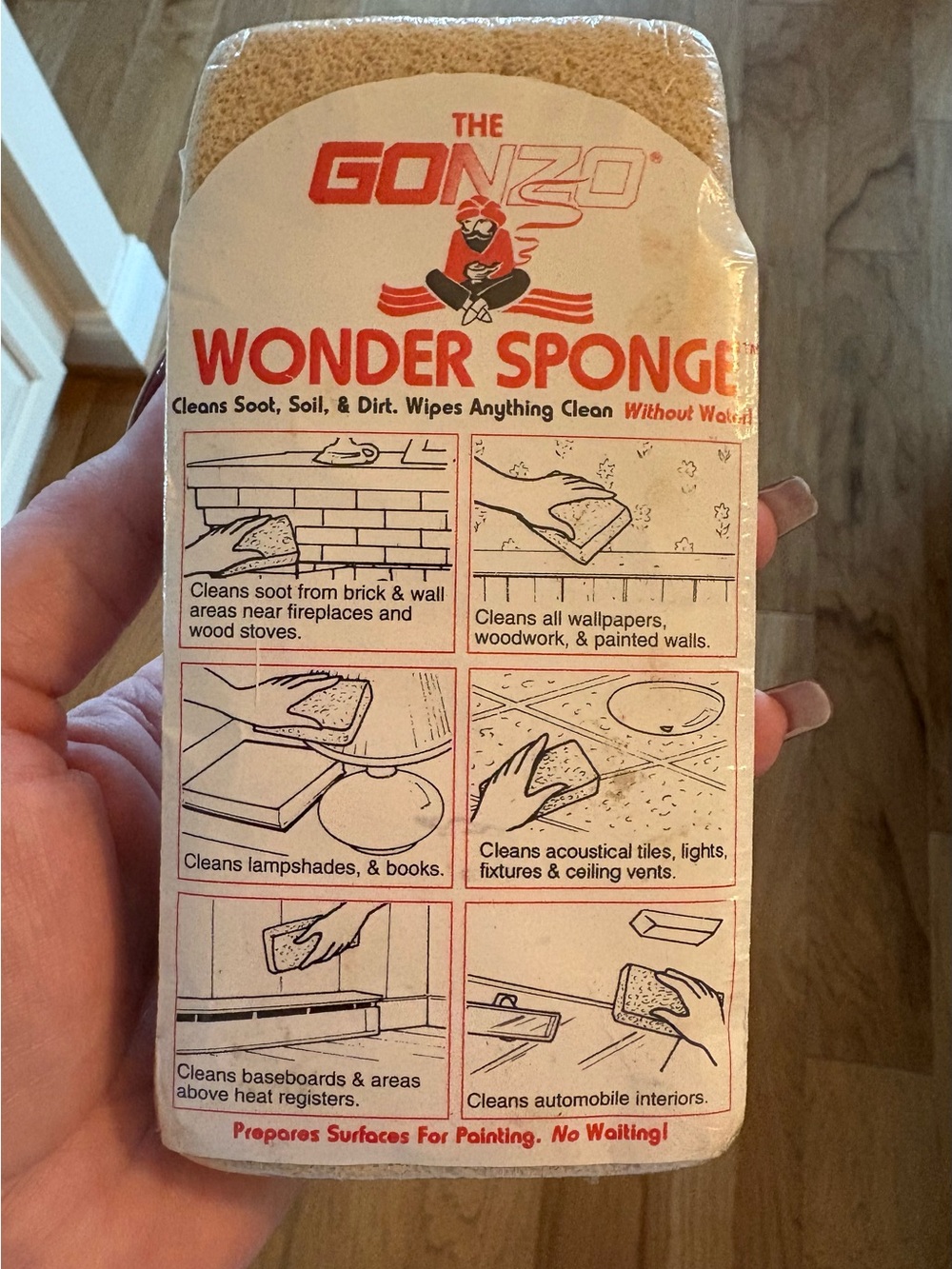 The GONZO Wonder Sponge Waterless Original Sealed Package Vintage New Old Stock